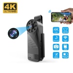 Body Worn 4K Wifi Mini Camera with Night Vision