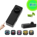 Body Worn 1080P Wifi Mini Shirt Button Camera